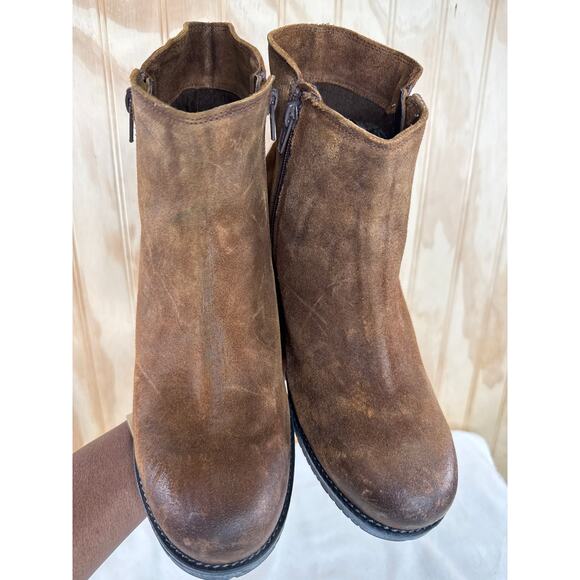Naot Wander Bohemian Collection Brushed Seal Brown Leather Ankle Boots US 11 - Picture 11 of 13